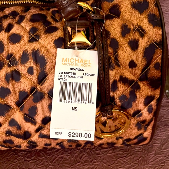 Michael Kors Leopard Satchel - Picture 3 of 13